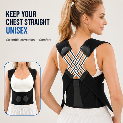 Back Brace Posture Corrector for Women and Men, Shoulder Straightener Adjustable Full Back Support Upper and Lower Pain Relief