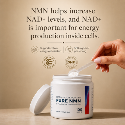 Pure NMN Powder for NAD+ Support, Cellular Energy & Healthy Aging
