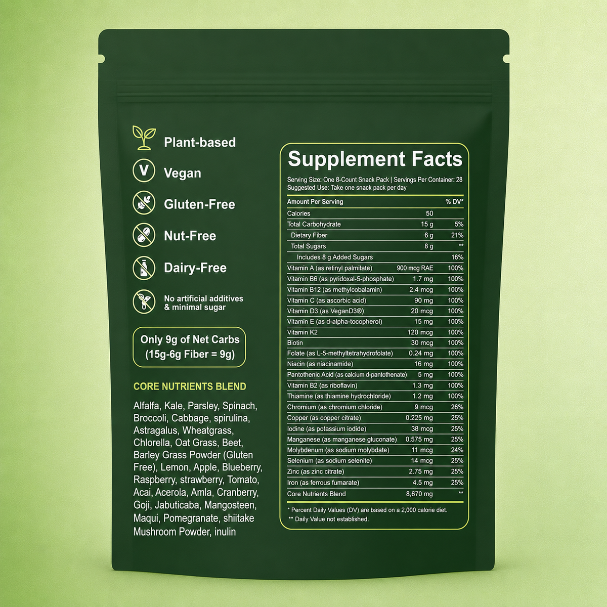 Organic Greens Daily Gummies
