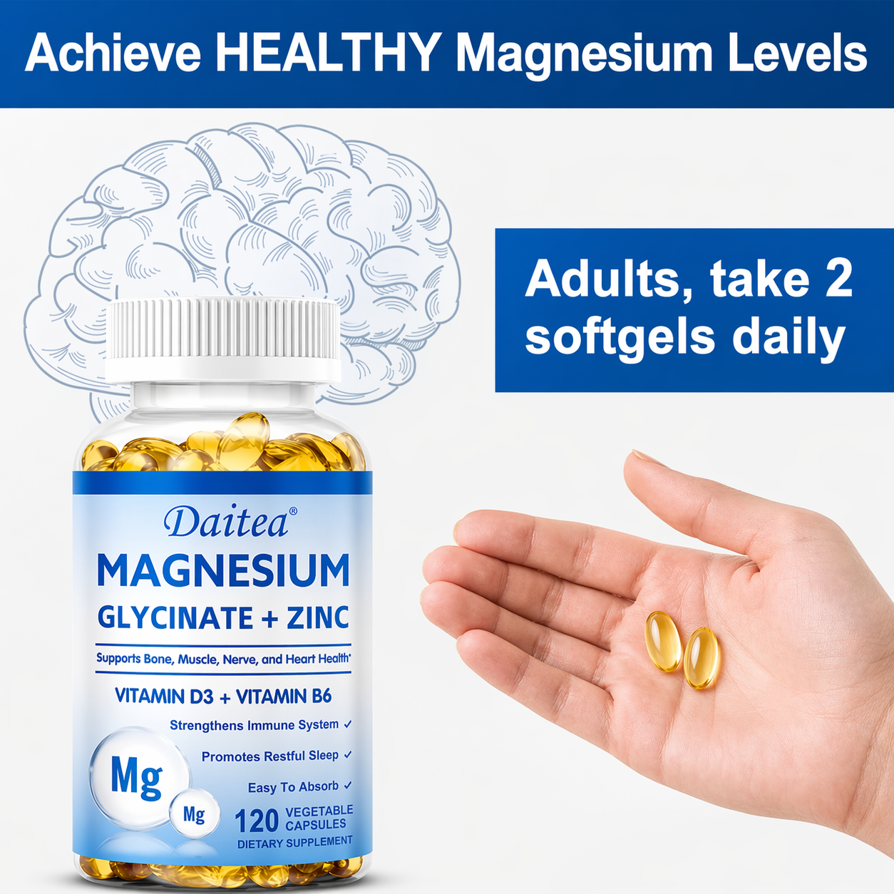 Daitea Magnesium Glycinate — Absorption that your body needs