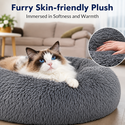 Pet Calming Donut Bed