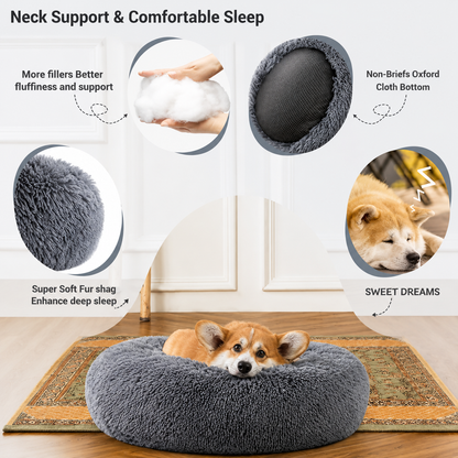 Pet Calming Donut Bed